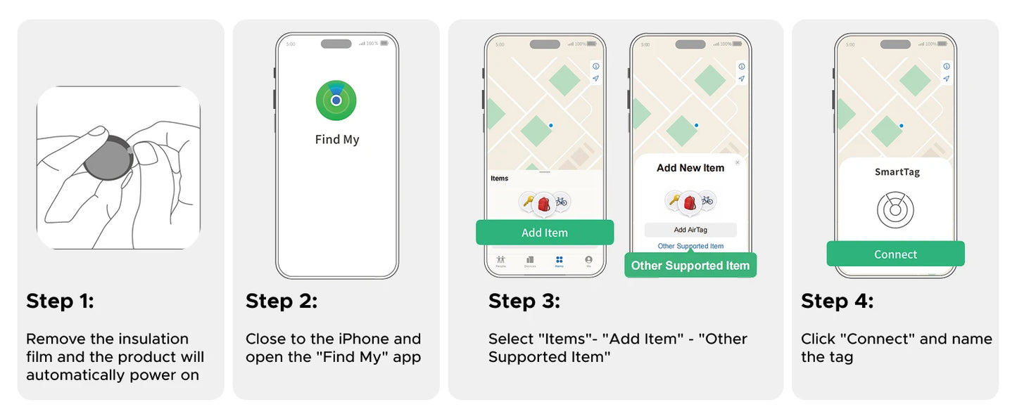 UGREEN Finder Security SmartTrack Link Smart Tag With Apple Find My Key Bluetooth GPS Tracker For Earbud Luggage MFi Finder IOS